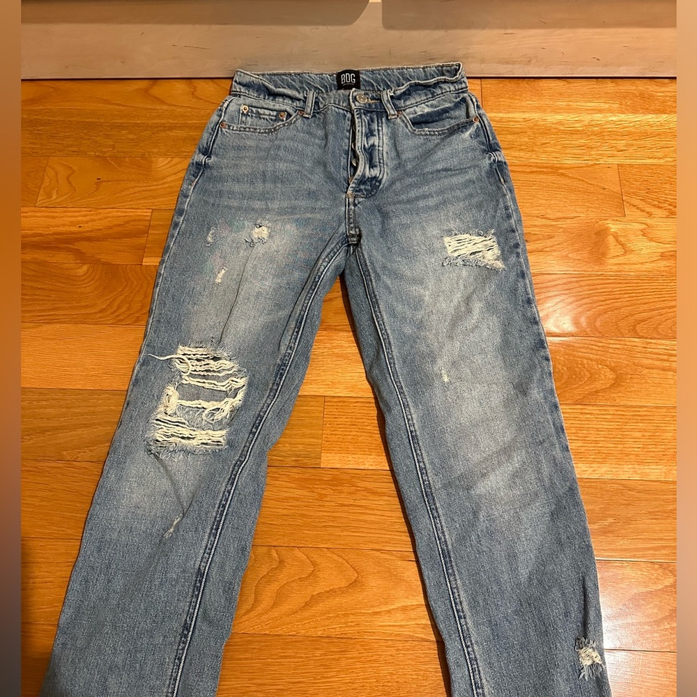 Slim straight jeans